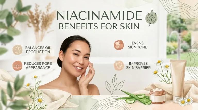 Niacinamide benefits for skin including oil control, pore care, skin tone and barrier support