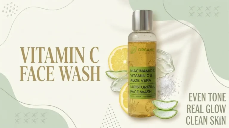 Vitamin C face wash with niacinamide and aloe vera for daily skin cleansing