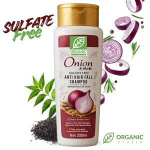 Organic Studio Sulfate Free Onion Shampoo for Hair Fall Control and Hair Growth 200ml Pakistan