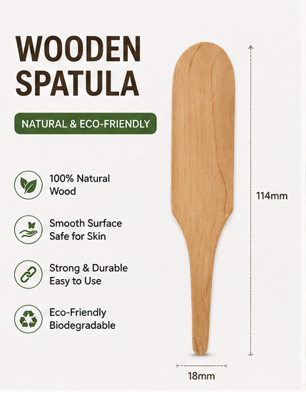 wooden waxing spatula salon beauty tool professional use
