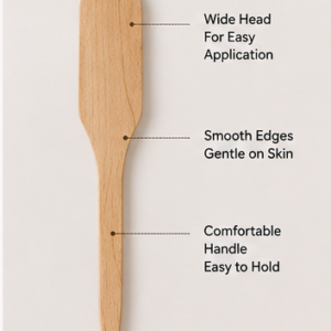 Natural Wooden Texture Spatula smooth wooden spatula close up waxing tool natural wood texture