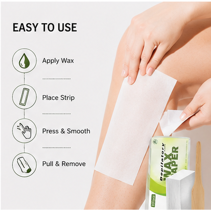 Wax strips suitable for legs arms underarms and body