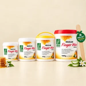 Organic Studio Brazilian Finger Wax Honey Halawa 150g, 300g, 500g and 1000g with Free Gift Wooden Spatula